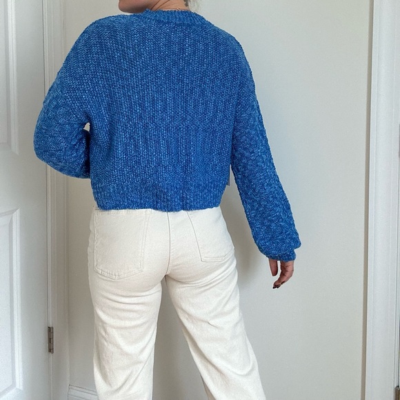 Chunky Slub Crew Neck Sweater - Picture 6 of 8